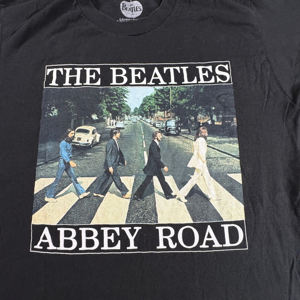 The Beatles Abbey Road Graphic T-Shirt Black Mens Medium 2021 Apple Corps